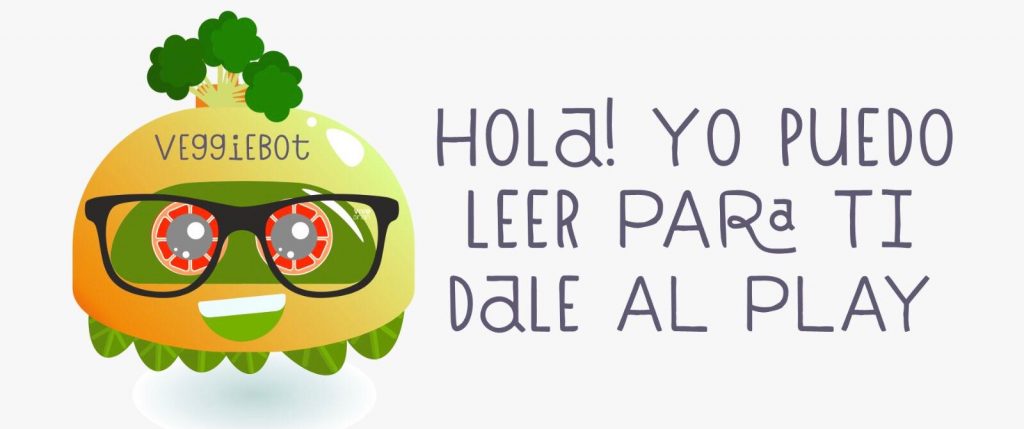 Icono veggiebot de vivesinsin que lee los artículos.
